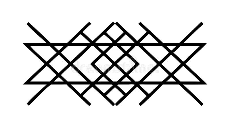 Abstract Geometric Lattice Pattern for Modern Design Structure, vector design Generative AI royalty free illustration
