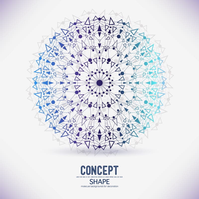 Abstract geometric lattice vector illustration