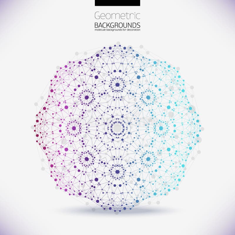 Abstract geometric lattice royalty free illustration
