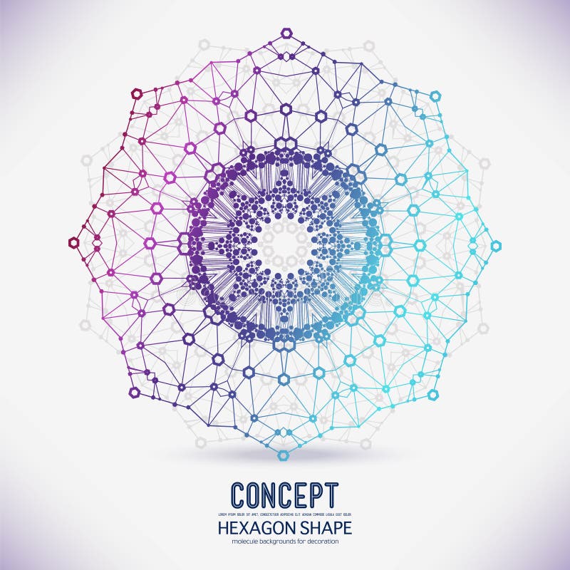 Abstract geometric lattice stock illustration
