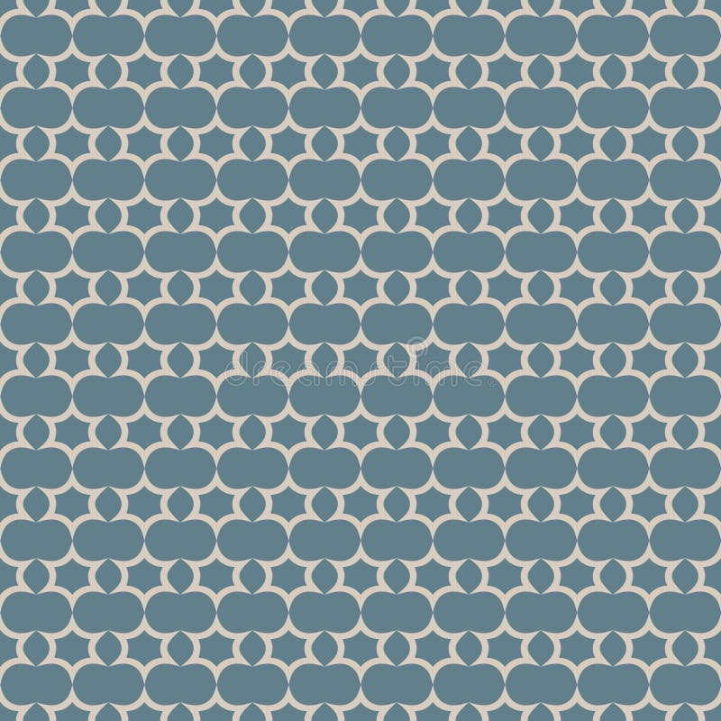 Abstract geometric ornamental seamless pattern royalty free illustration