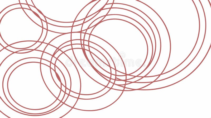 Abstract geometric overlapping circles, decorative pattern element vector design Generative AI stock illustration