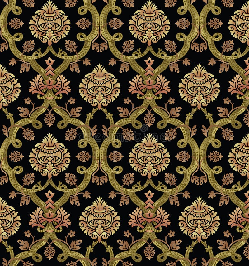 All Over Seamless Mughal Art Border and Texture Pattern Background ...