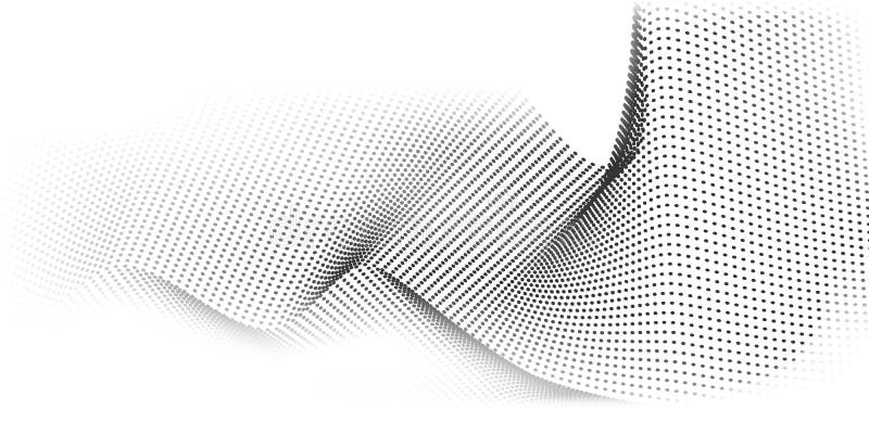 Abstract geometric pattern and background poster with dynamic waves. technology stock illustration