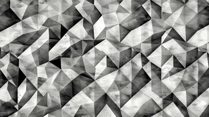 Abstract Geometric Pattern in Black and White Stock Image Image of