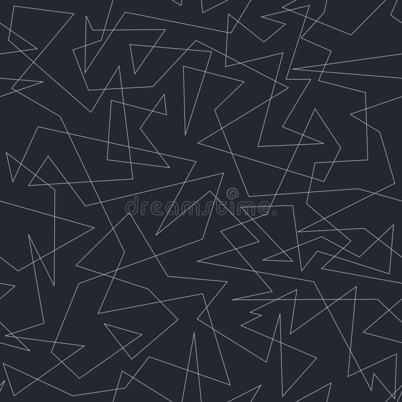 Abstract geometric pattern - chaotic lines seamless texture vector illustration
