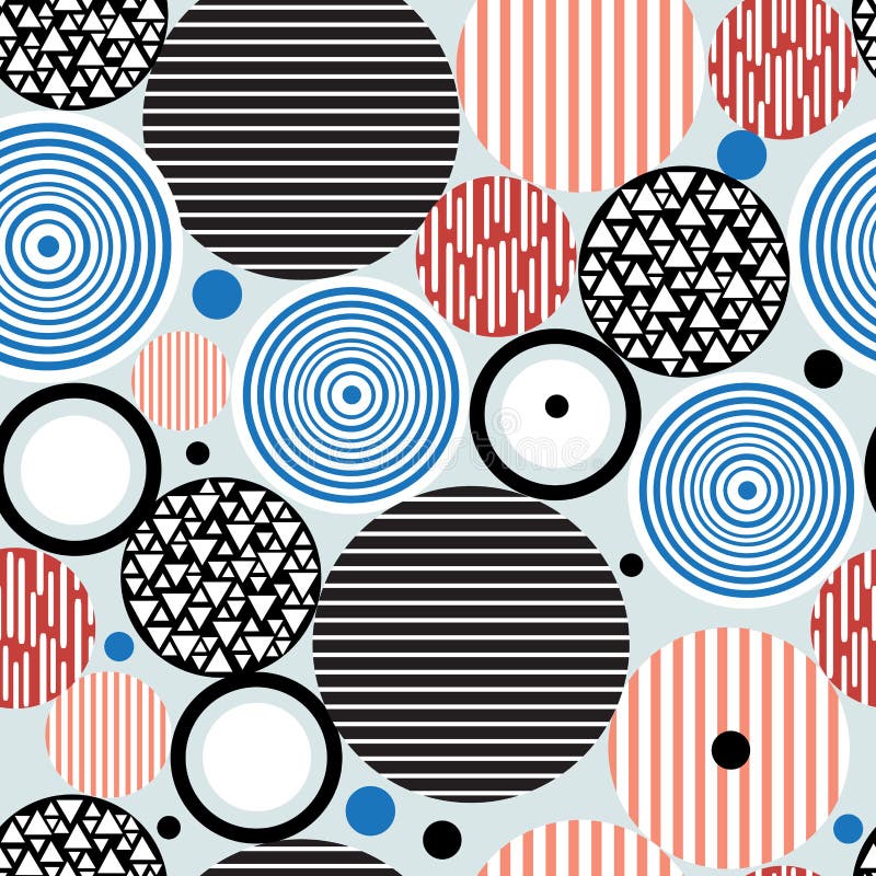 Abstract geometric pattern of circles