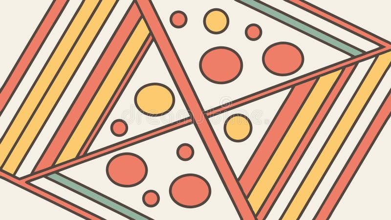 Abstract Geometric Pattern, Colorful Modern Design, vector design Generative AI stock illustration