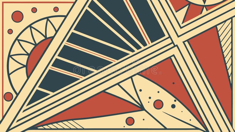 Abstract Geometric Pattern Design Element, vector design Generative AI royalty free illustration