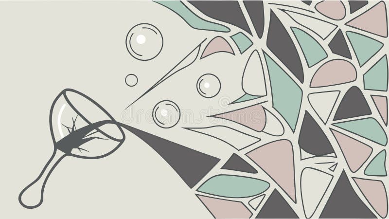 Abstract Geometric Pattern, Modern Artistic Design, vector design Generative AI royalty free illustration