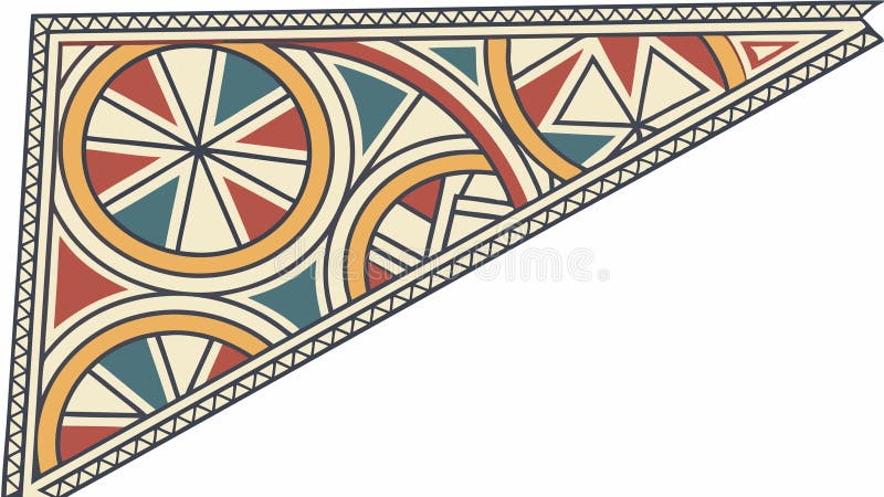 Abstract Geometric Pattern Ornate Decorative Vector, vector design Generative AI vector illustration
