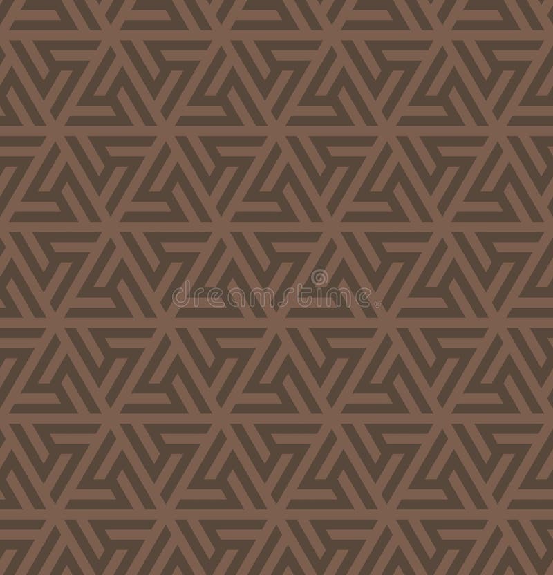 Pattern of a triangular ornament for creating an endless background royalty free illustration