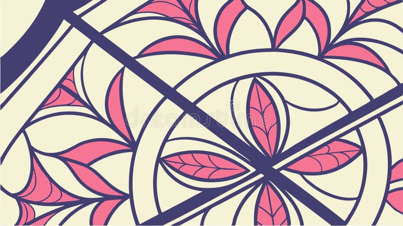 Abstract Geometric Pattern with Star, vector design Generative AI royalty free illustration