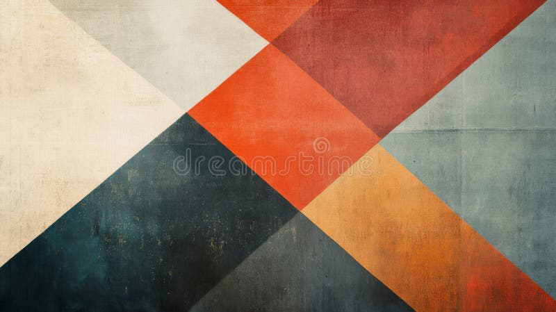 Abstract Geometric Pattern with Textured Background. AI Generated Image