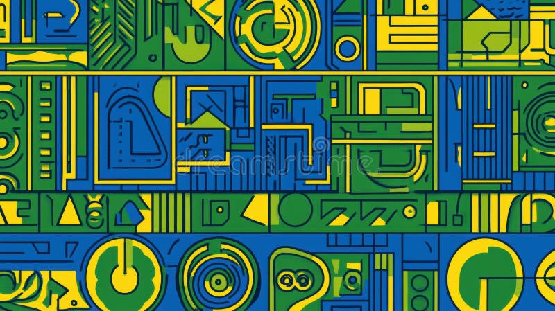 Abstract Geometric Pattern royalty free illustration