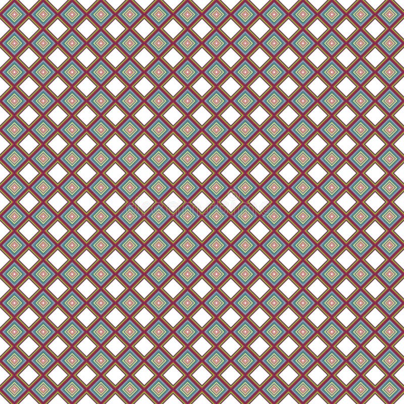 Diamonds Tiles Grid Mesh Geometric Plaid Checkered Colorful Seamless