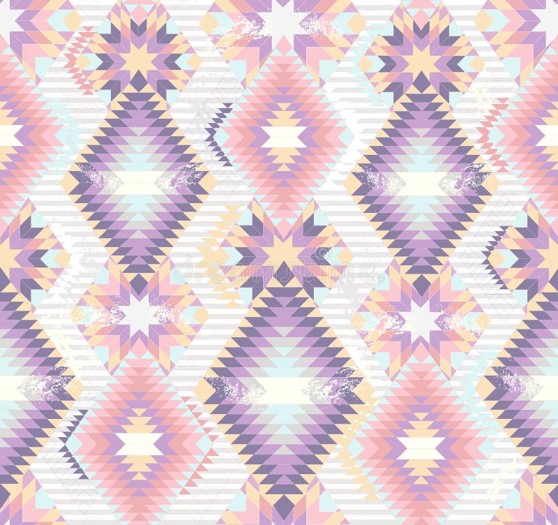 Abstract Geometric Seamless Aztec Pattern Stock Vector - Illustration ...