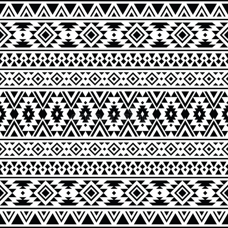 Abstract Geometric Seamless Aztec Pattern Stock Vector - Illustration ...