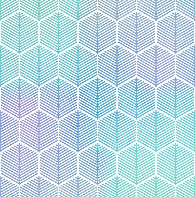 Abstract geometric seamless hexagon pattern. royalty free illustration