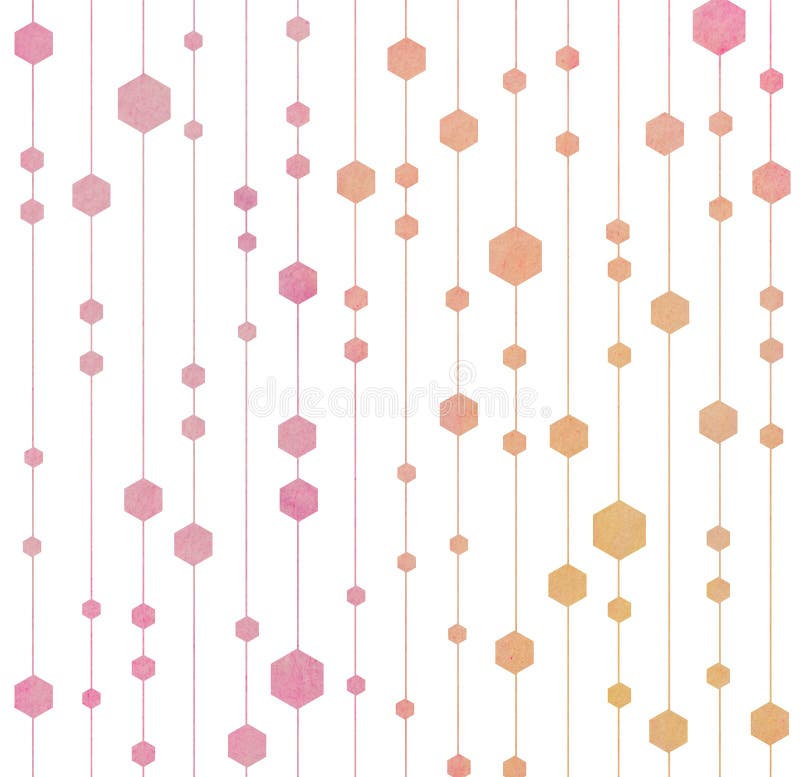 Abstract geometric seamless hexagon pattern. stock illustration