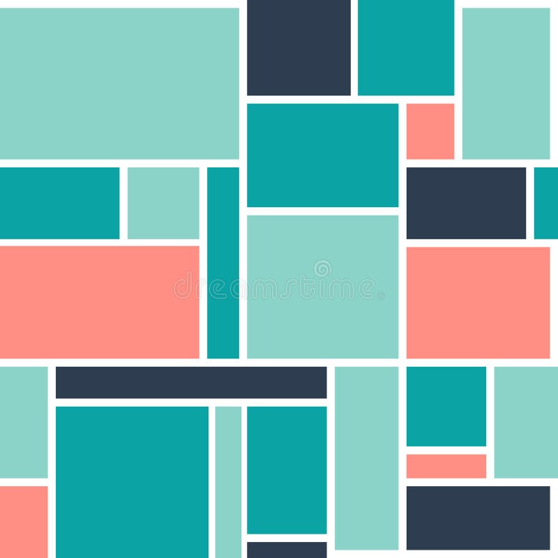 Seamless color blocks background Royalty Free Vector Image