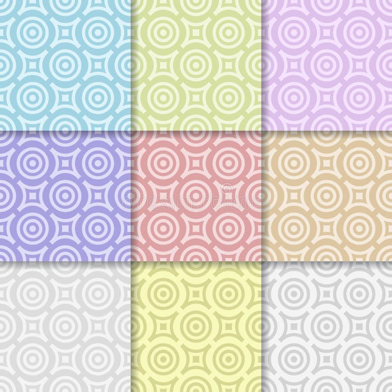 Abstract geometric seamless pattern. Colored background stock illustration