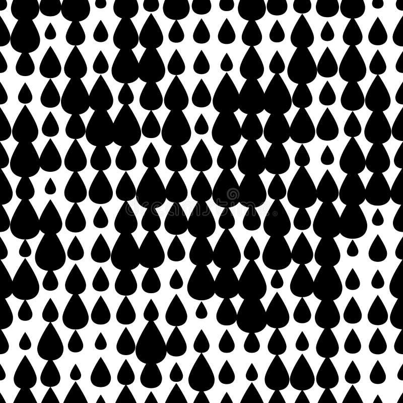 Abstract Geometric Seamless Pattern with Simple Drop Shapes Stock ...