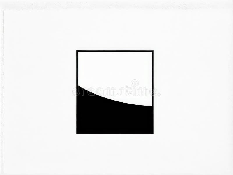 Abstract geometric shape. minimal design element. vector illustration. isolated on white. royalty free illustration