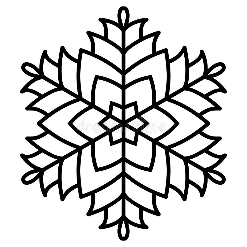snowflake outline