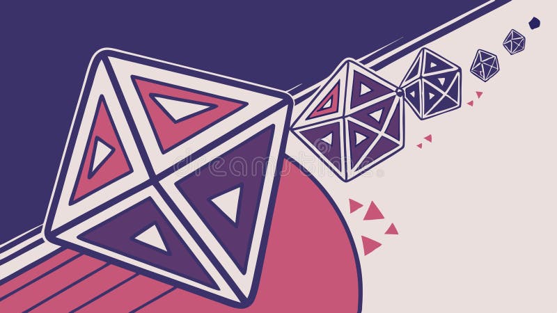 Abstract Geometric Spiky Shape, vector design Generative AI royalty free illustration