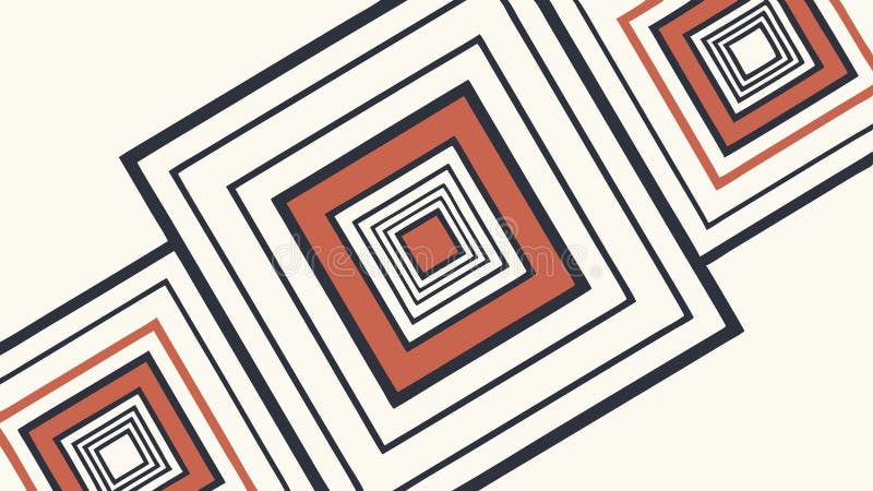 Abstract geometric square pattern, vector design Generative AI royalty free illustration