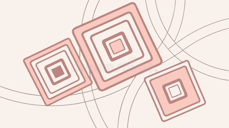 Abstract Geometric Square Shapes, Dynamic Movement, vector design Generative AI vector illustration