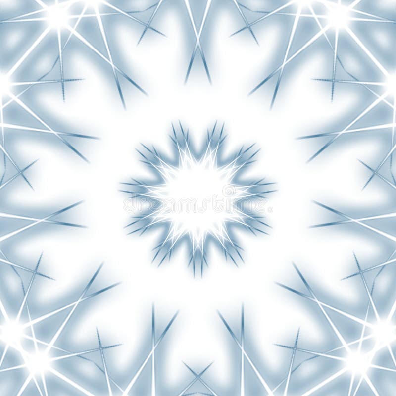 Abstract Geometric Starburst Pattern with Symmetrical Light Spikes and a Radiant Glowing Effect vector illustration