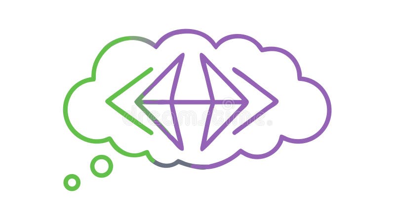 Abstract Geometric Symbol in Bubble, vector design Generative AI vector illustration