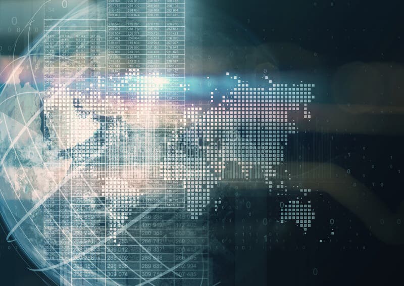 Abstract geometric technology graphic elements. stock photos