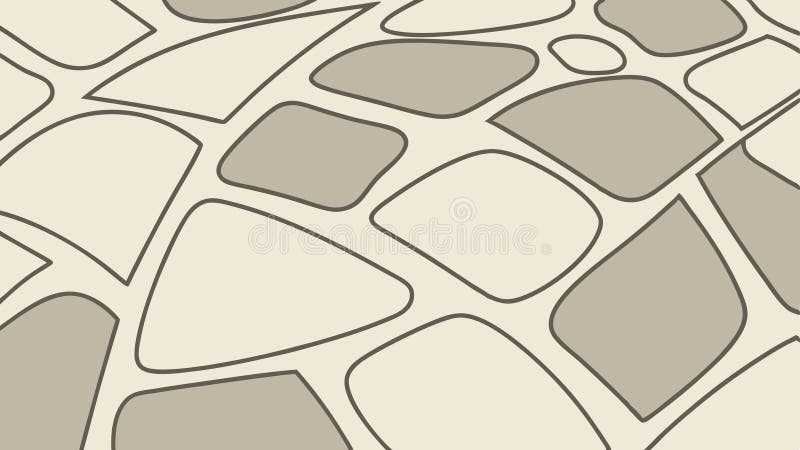 Abstract Geometric Tile Floor Pattern Design, vector design Generative AI royalty free illustration