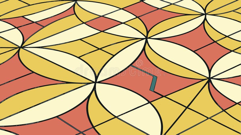 Abstract Geometric Tile Pattern Design, vector design Generative AI royalty free illustration