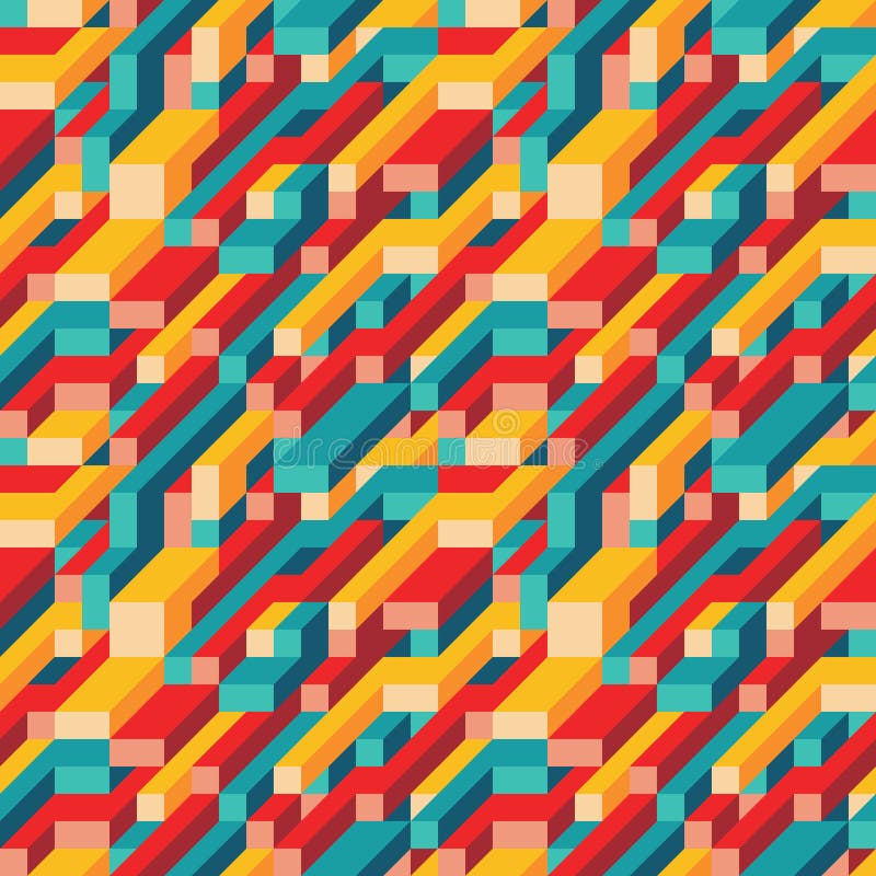 Abstract geometric vector background for presentation, booklet, website and other design project. Mosaic colored seamless pattern vector illustration