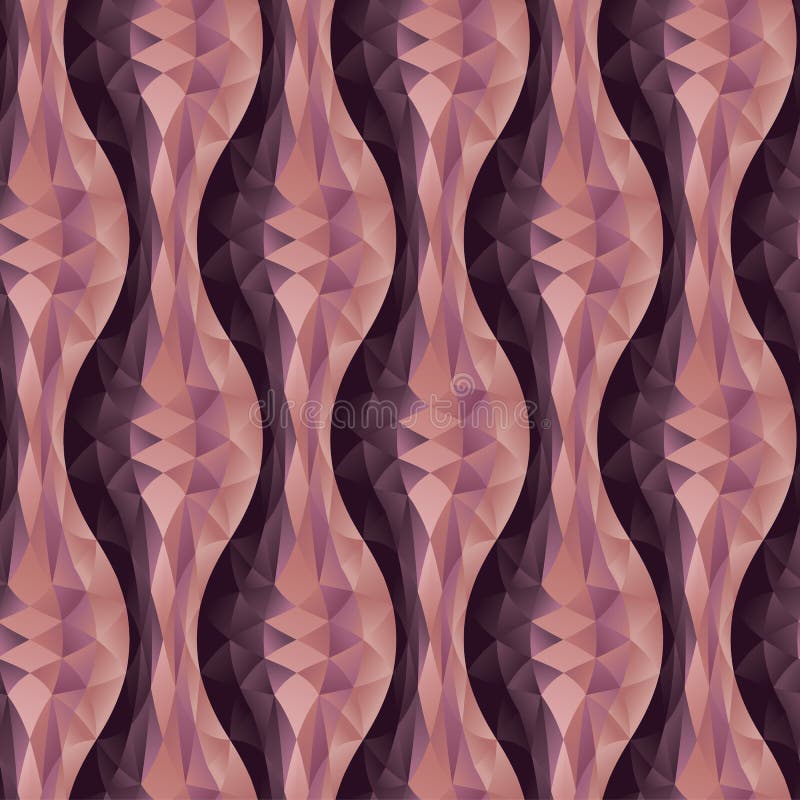 Abstract geometric waves seamless pattern royalty free illustration