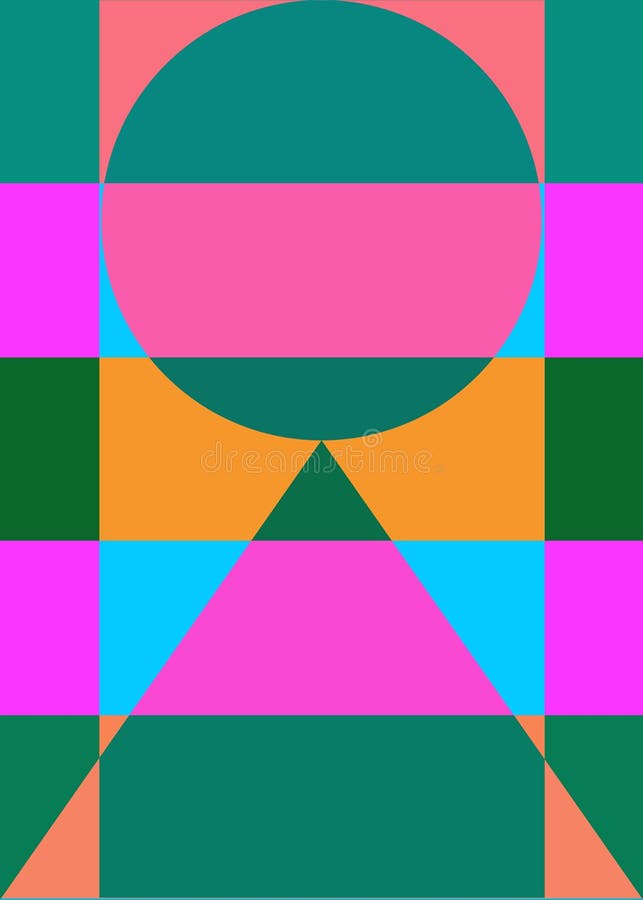 Abstract geometrical background color figures stock illustration Abstract geometrical background color figures stock illustration