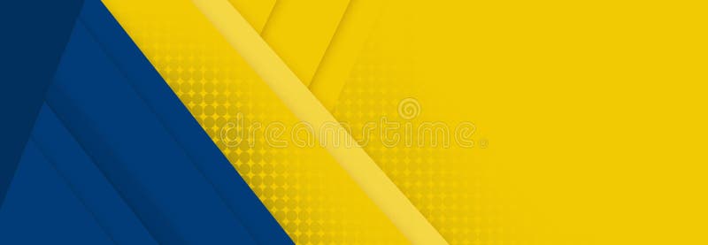 Abstract Geometrical Blue and Yellow Color Background Banner Stock  Illustration - Illustration of geometry, paint: 225988639