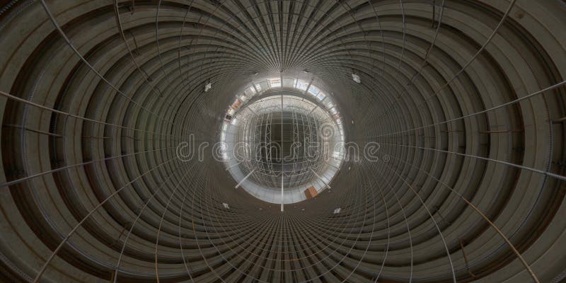 Abstract geometrical gackground of indoor construction site