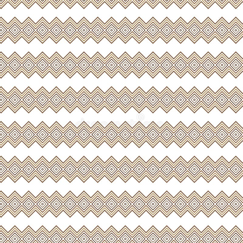 Abstract geometrisch gekrabbel, inheems etnisch ruitpatroon naadloos stock illustratie