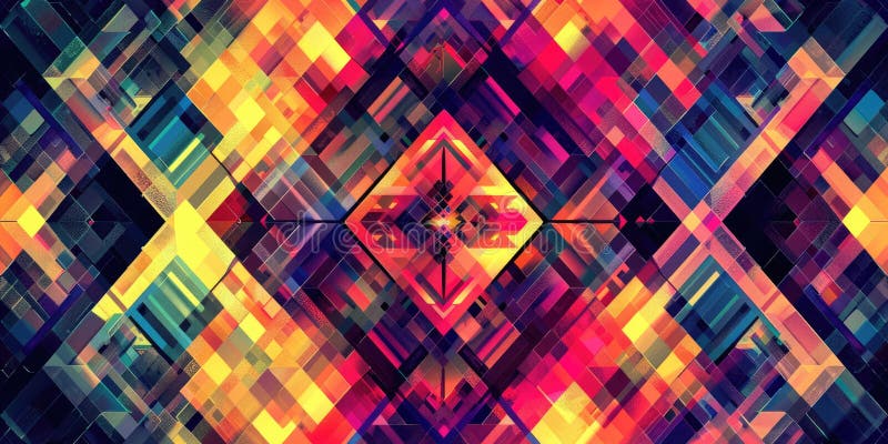 Abstract geometry colourful polygon shape repetitive pattern background. AIG51. royalty free stock image