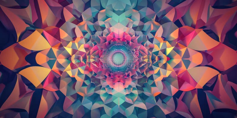 Abstract geometry colourful polygon shape repetitive pattern background. AIG51. royalty free stock image