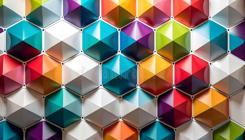 Abstract geometry-shaped hexagon background AI Generative BAckground