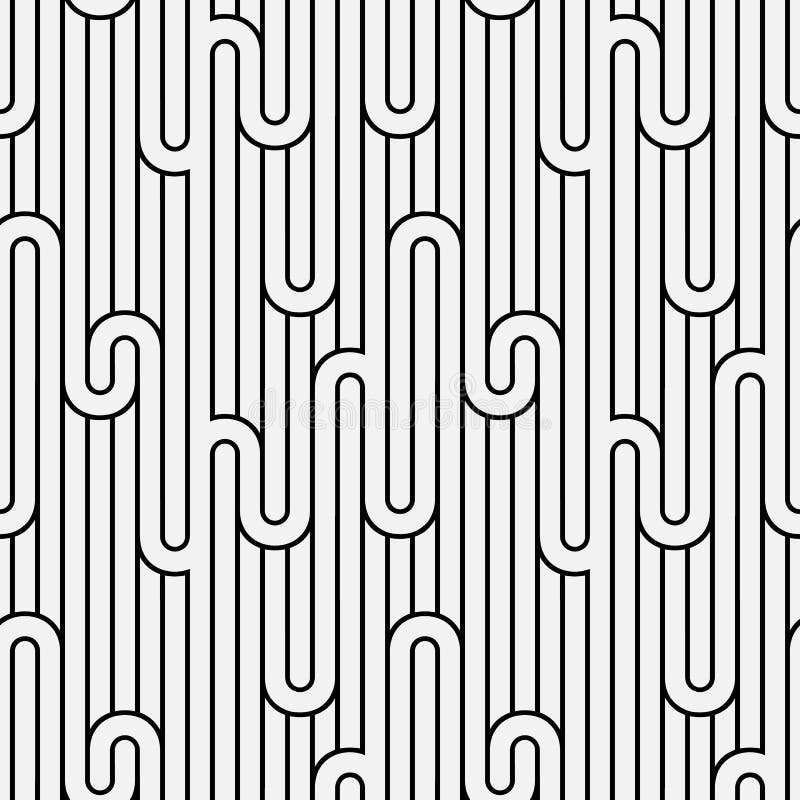 Abstract geometry stripped light seamless pattern