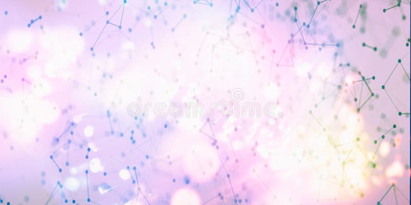 Abstract global network connections with points and lines. Wireframe of network communications royalty free illustration