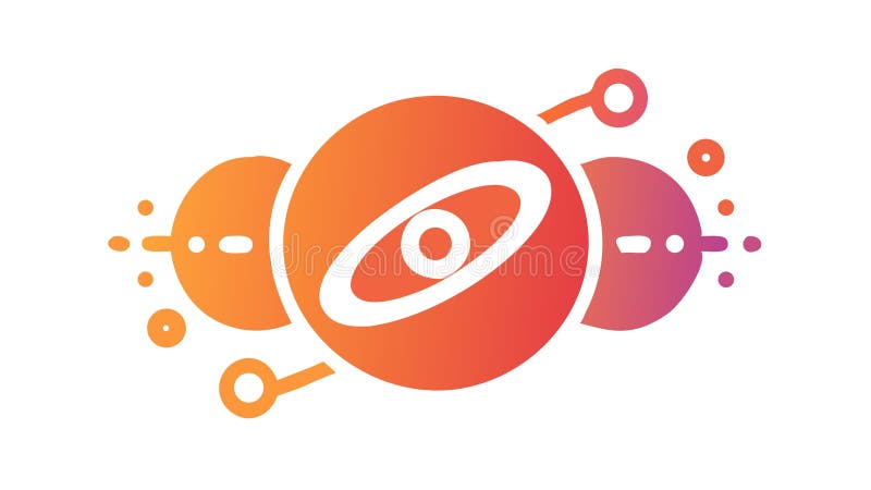 Abstract glowing core: Energy source and futuristic power generation. vector design Generative AI stock illustration