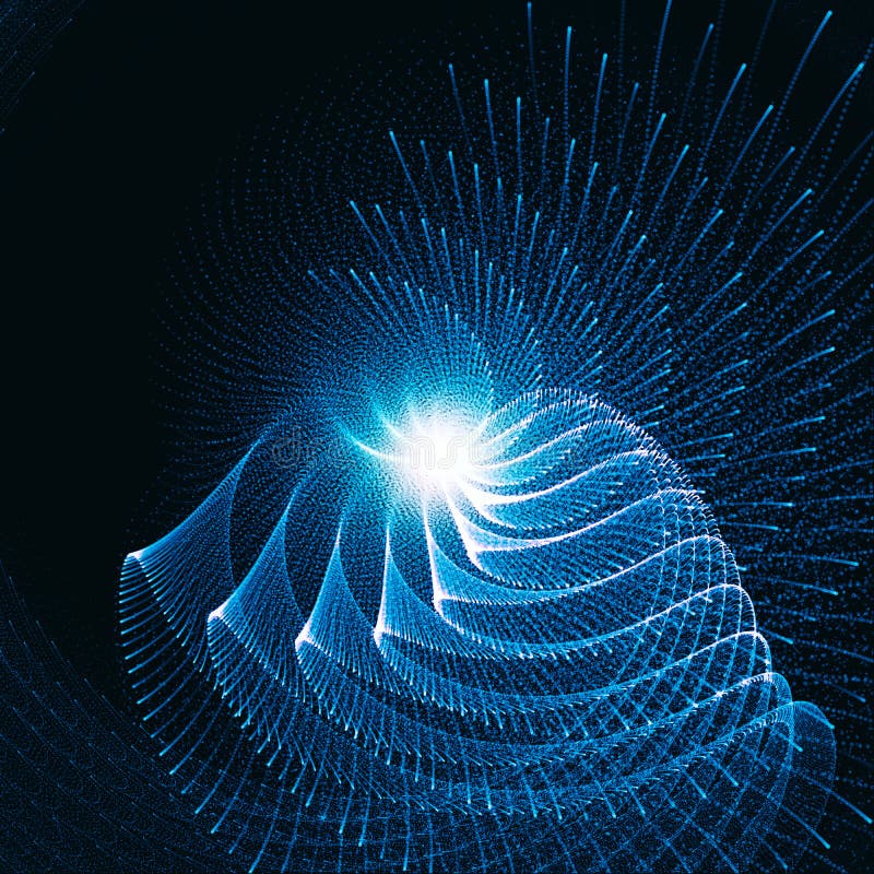 Abstract Glowing Curved Lines Background. Rays Of Light Flowing In Circular Motion royalty free illustration Abstract Glowing Curved Lines Background. Rays Of Light Flowing In Circular Motion royalty free illustration